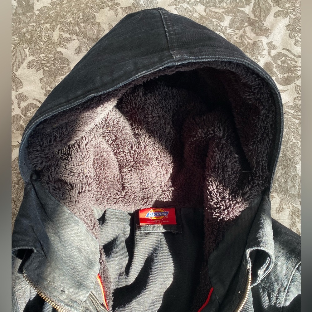 Dickies Black Hooded Denim Jacket - Picture 5 of 10